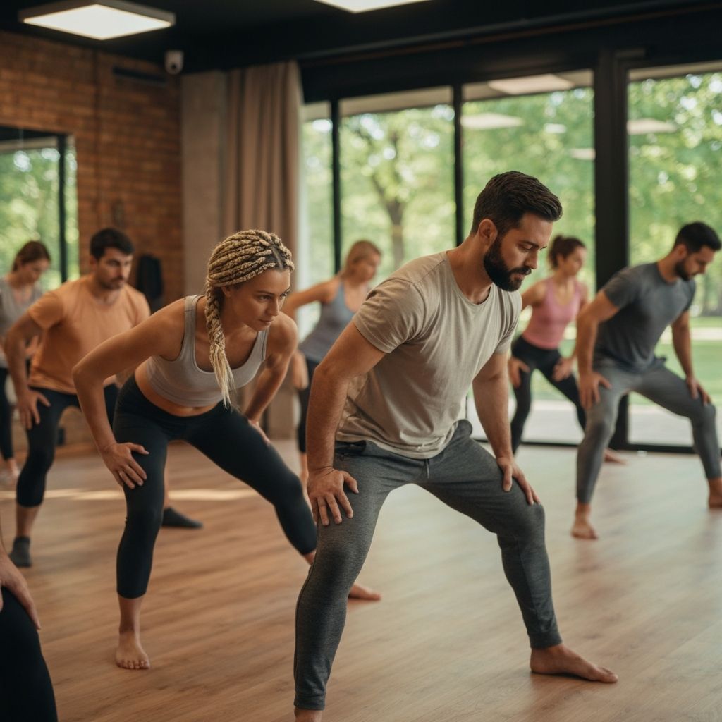 Group kinesiotherapy session